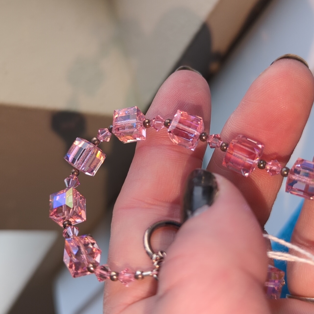 Lt. Pink Crystal Bracelet #1
